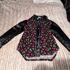 Alexis Schulner Cherry Print rodeo shirt S